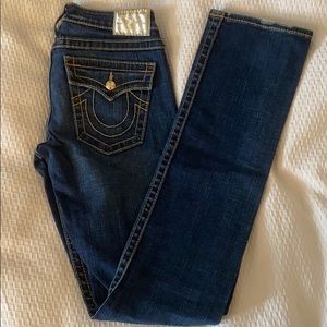 True Religion size 27 straight legged jeans